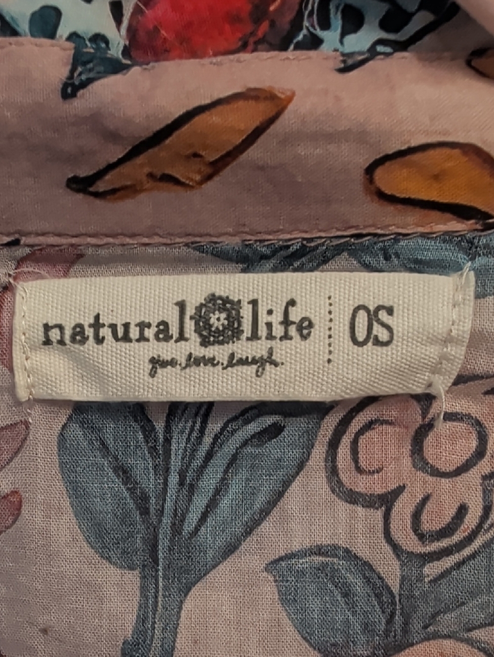 Natural Life Kelly Oversized Cotton Button Down Top One Size - Picture 3 of 5